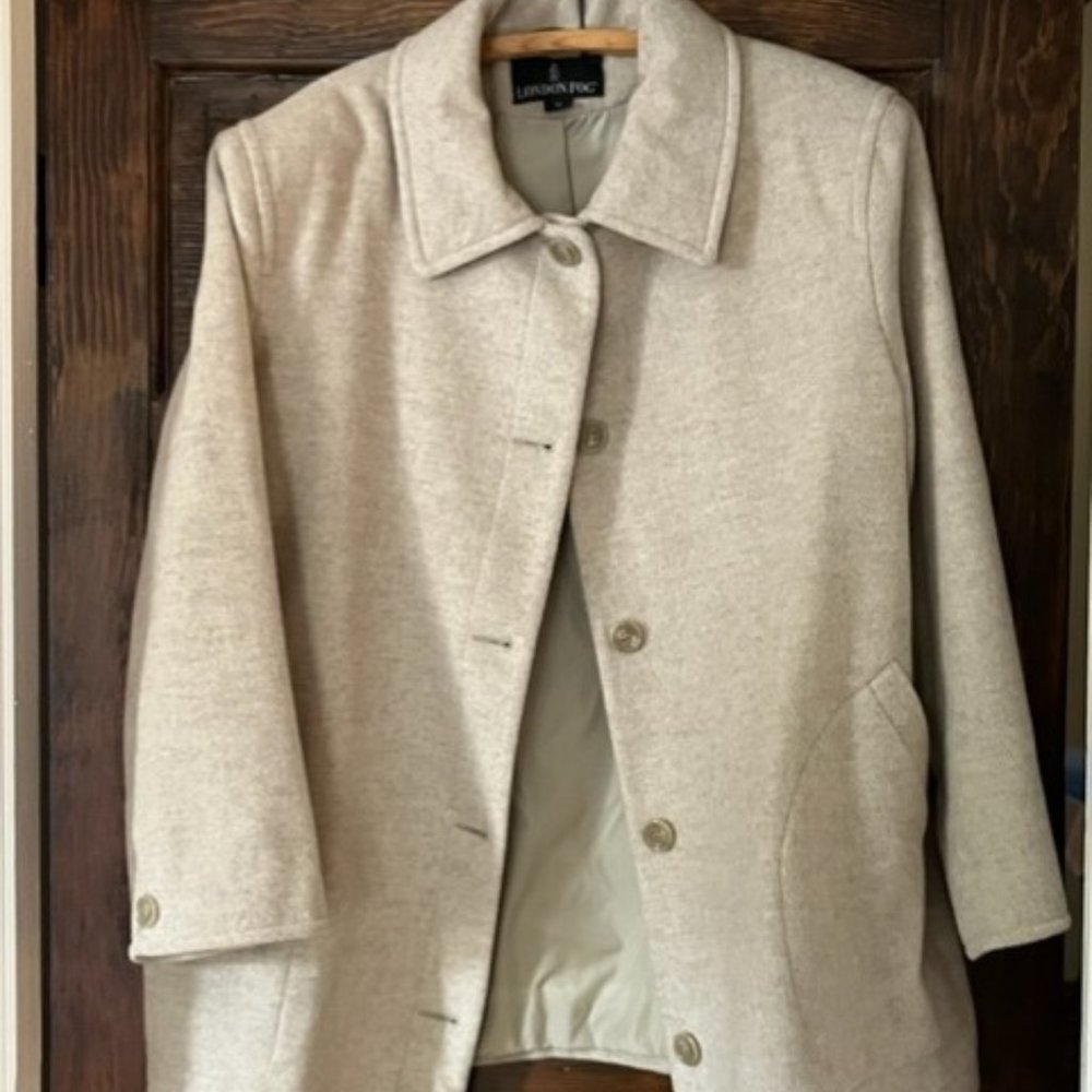 London Fog 3/4 length, heavy wool coat